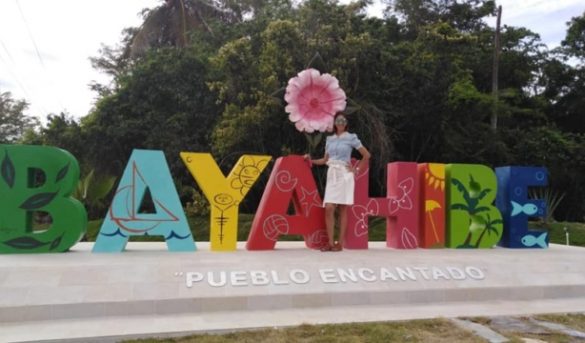 Inauguran letrero en parador de Bayahibe