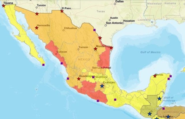 EU recomienda a no viajar a 5 estados mexicanos y los alerta en otros 11