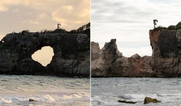 Punta Ventana, punto turístico puertorriqueño, se derrumba tras sismo