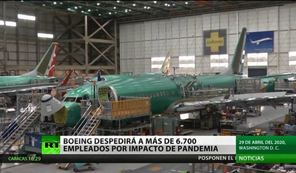Boeing despedirá a más de 6.700 de empleados por impacto de la pandemia