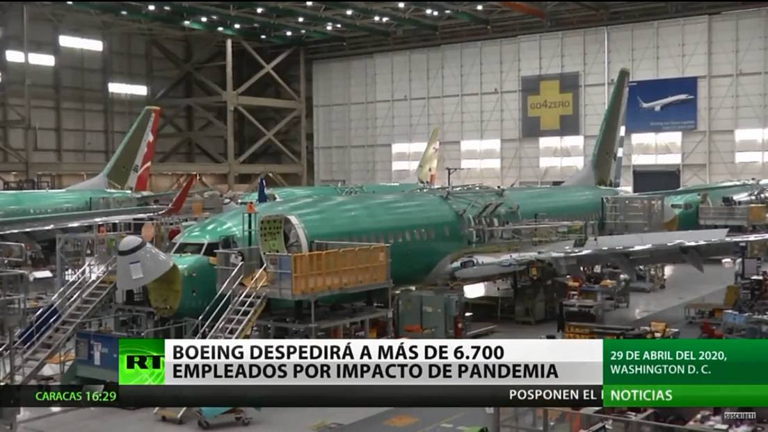 Boeing despedirá a más de 6.700 de empleados por impacto de la pandemia