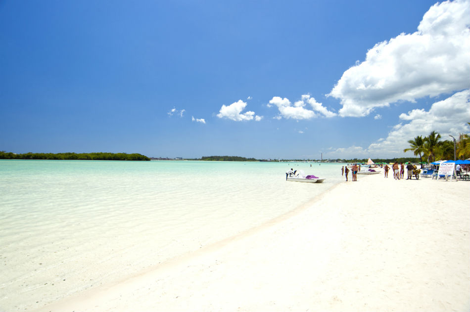 Retiran ocho toneladas de sargazo de playa de Boca Chica y todavía sigue llena de algas