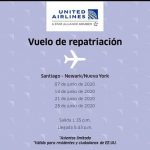 United programa 4 vuelos de repatriación desde Santiago de los Caballeros a Newark para el mes de junio