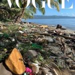 Indignación en redes sociales por portada de British Vogue que muestra playa de Samaná repleta de basura