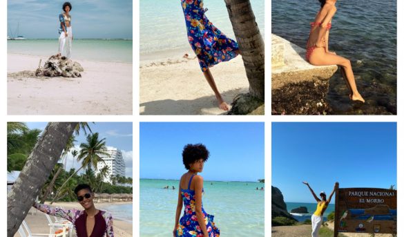 Cinco modelos dominicanas promocionan playas de RD en Vogue Londres
