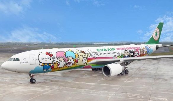 El avión temático de Hello Kitty ofrecerá un vuelo de tres horas a 