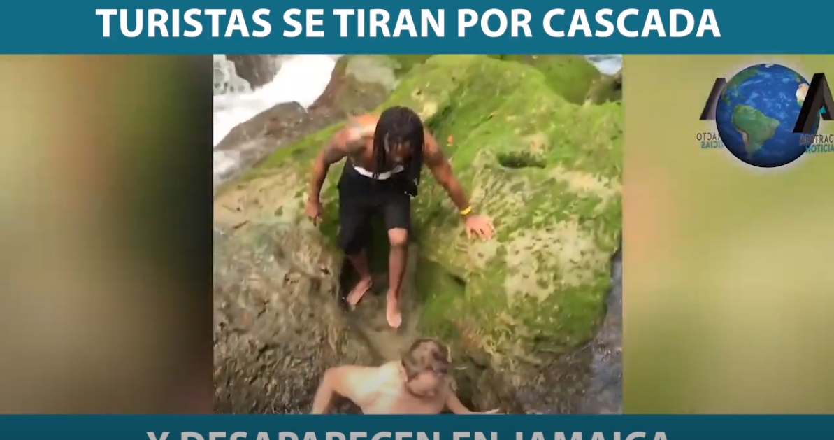 Jamaica: salto extremo de dos turistas en cascada se hace viral