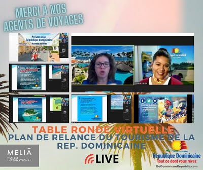 OPT de Montreal y Meliá Hotels realizan seminarios virtuales a grupo de AA VV sobre Plan de recuperación del turismo en RD