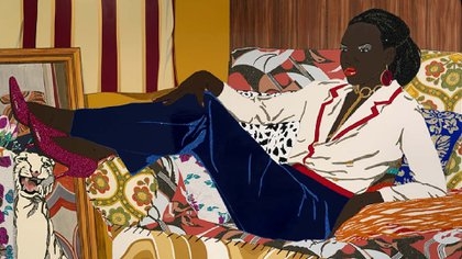 La belleza del día: “Retrato de Mnonja”, de Mickalene Thomas