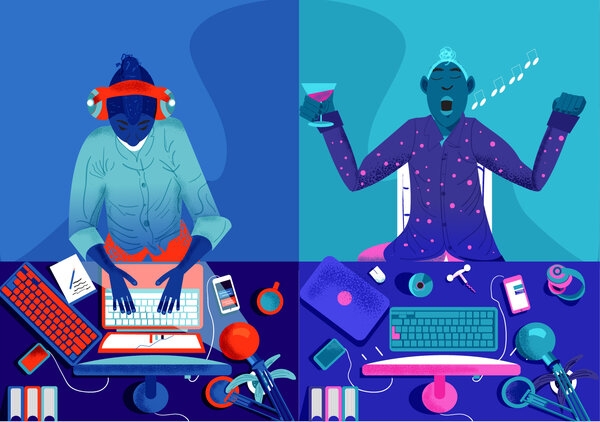 Como hacer el cambio de computadora y tomar recreo entre el trabajo remoto