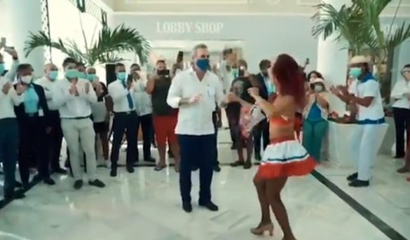 Primera dama por video del presidente bailando: “… a mí hay que bailarme así de bueno”