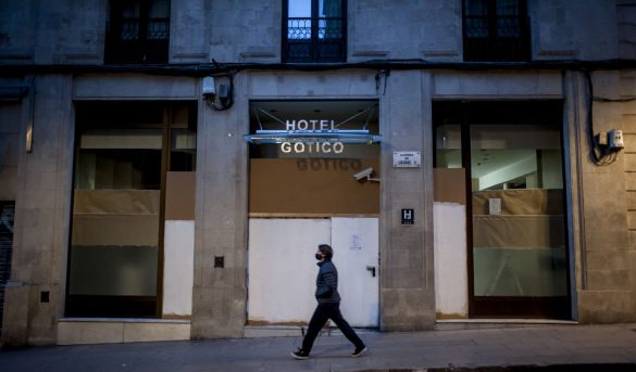 El año negro del turismo se salda con una caída de las pernoctaciones hoteleras superior al 73%