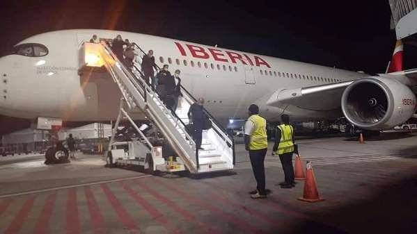 El Airbus A350 de Iberia aterriza por primera vez en Santo Domingo