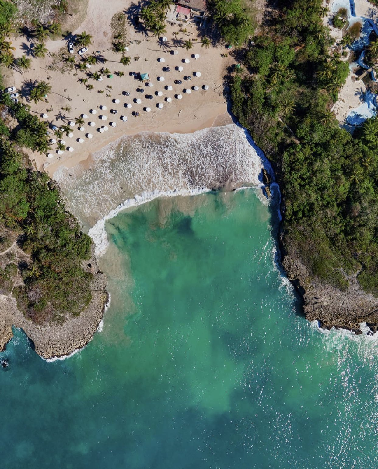 Playa Caribe en Juan Dolio, provincia de San Pedro de Macorís, RD.