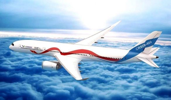 Ponen a prueba la maqueta aerodinámica del rival ruso-chino de Boeing y Airbus