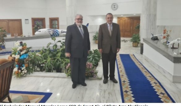 EGIPTO: Embajador dominicano se reúne con CEO de Egypt Air