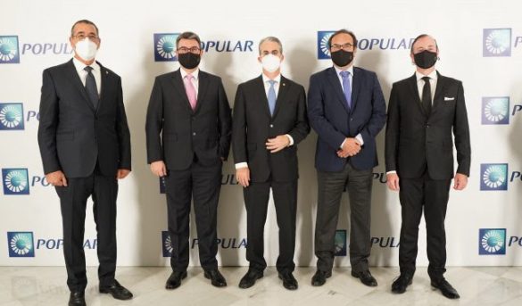 Banco Popular Ofrece cena de gala en honor de empresarios hoteleros, inversionistas y autoridades presentes en la FITUR 2021