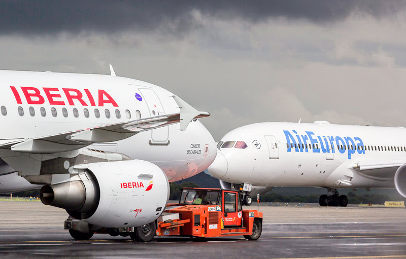 Iberia y Air Europa coparán el 100% de los vuelos a Santo Domingo