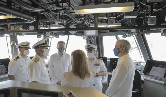 Pdte. Abinader participa en celebración de Independencia de EEUU a bordo del Buque USS Billings