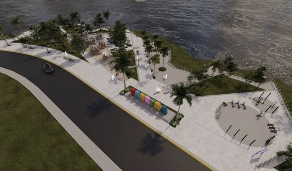 Maqueta del Proyecto Turístico en la Provincia María Trinidad Sánchez , Malecón de Cabrera, infraestructura que impactará a toda su gente y al Desarrollo de RD