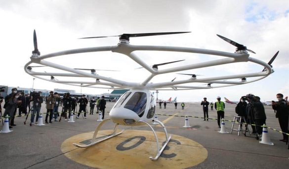 Corea del Sur realiza su primera prueba de un aerotaxi con piloto