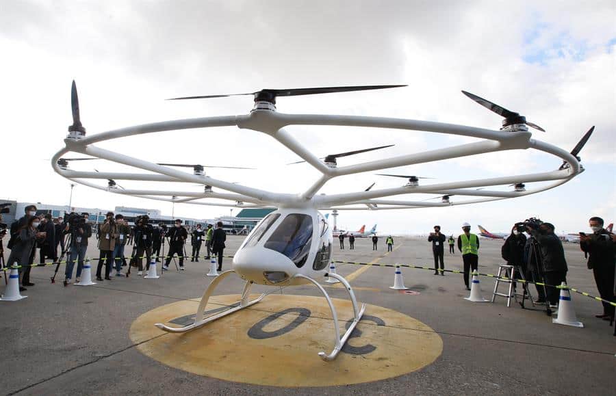 Corea del Sur realiza su primera prueba de un aerotaxi con piloto