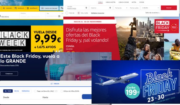 Black Friday: rebajas de Iberia, Vueling, Ryanair, Air Europa, Easyjet y World2Fly