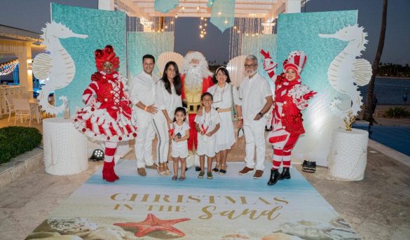 Playa Nueva Romana festeja su fiesta “Christmas in the sand” en el Beach Club