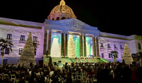 Abinader da la bienvenida a la Navidad en el Palacio y llama a los dominicanos a vestirse de optimismo para el próximo año