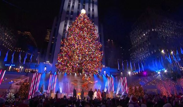El encendido del árbol de Rockefeller Center inaugura la Navidad en Nueva York