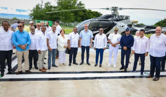 Gobierno pone en marcha Red Nacional de Helipuertos; inauguran uno en Barahona