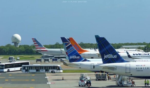Punta Cana revierte tendencia negativa en llegada de vuelos, 372 esta primera semana de octubre