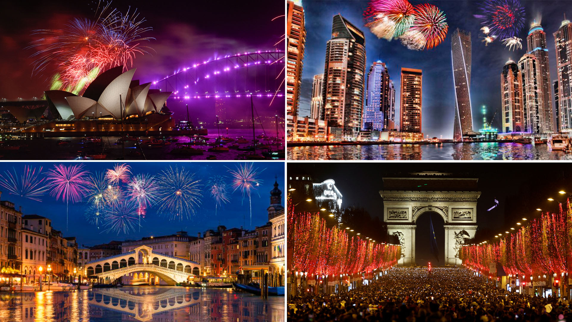 Cuáles son los mejores ocho destinos del mundo para festejar el Año Nuevo