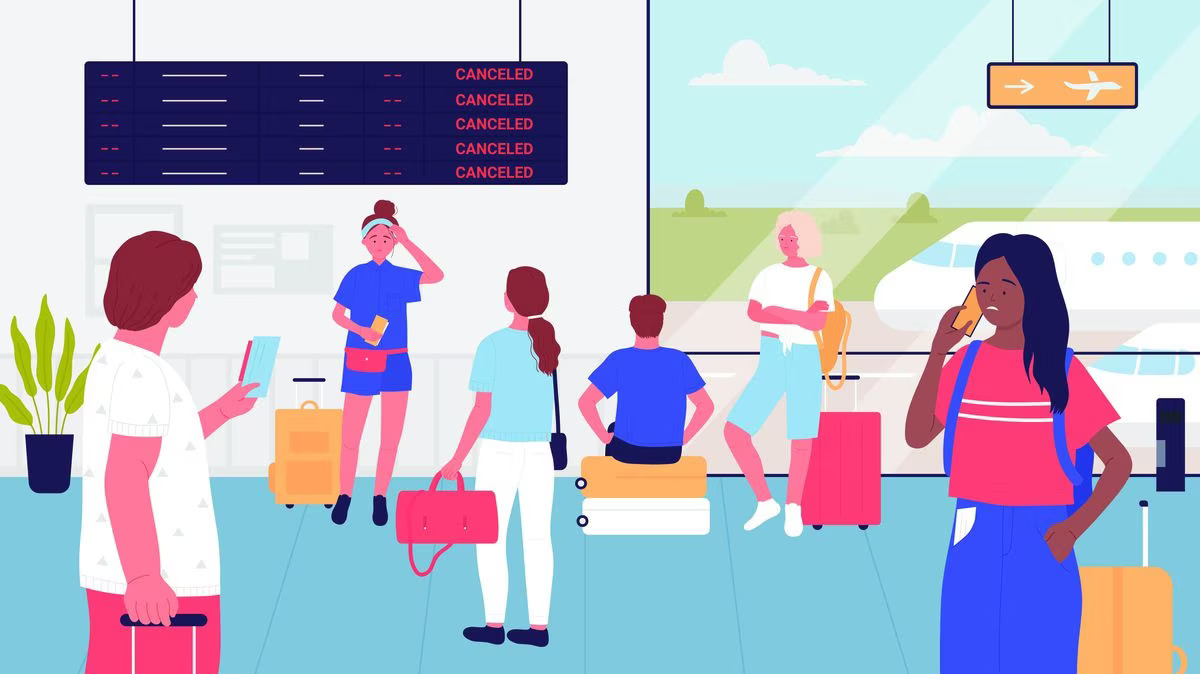 Cómo actuar ante el caos de los aeropuertos: qué hacer frente a retrasos y cancelaciones de un vuelo