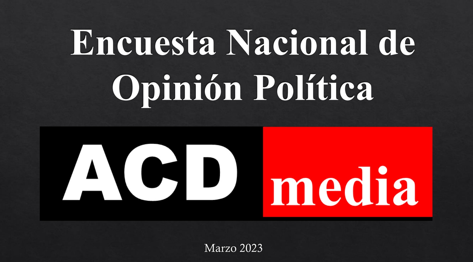 Encuesta nacional de opinión política de ACD Media