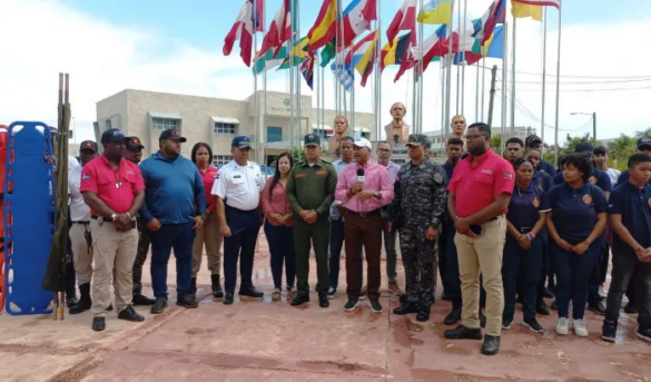 Alcalde Manolito Ramírez comienzo del Operativo Semana Santa 2023 en Verón