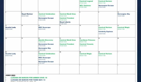 Puerto Plata, indetenible en los cruceros: atraerá 29 embarcaciones en junio
