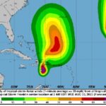 Tormenta comienza a tocar tierra dominicana, con lluvias fuertes