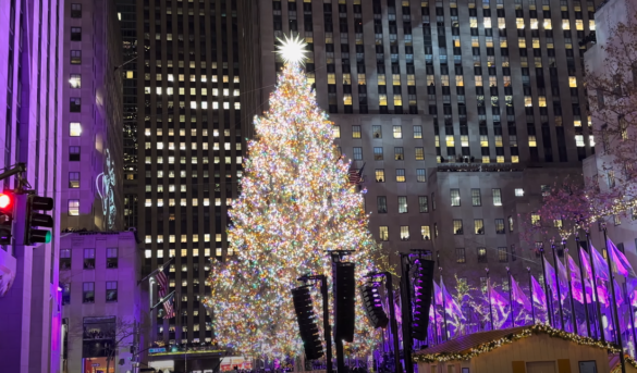 Encendido del árbol de Rockefeller (video)