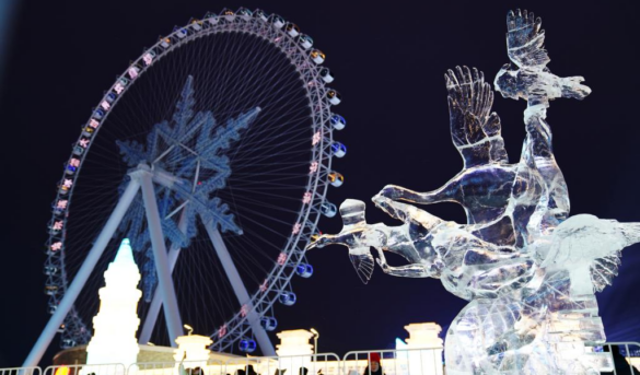 Concluye el 35° Concurso Internacional de Esculturas de Hielo de Harbin