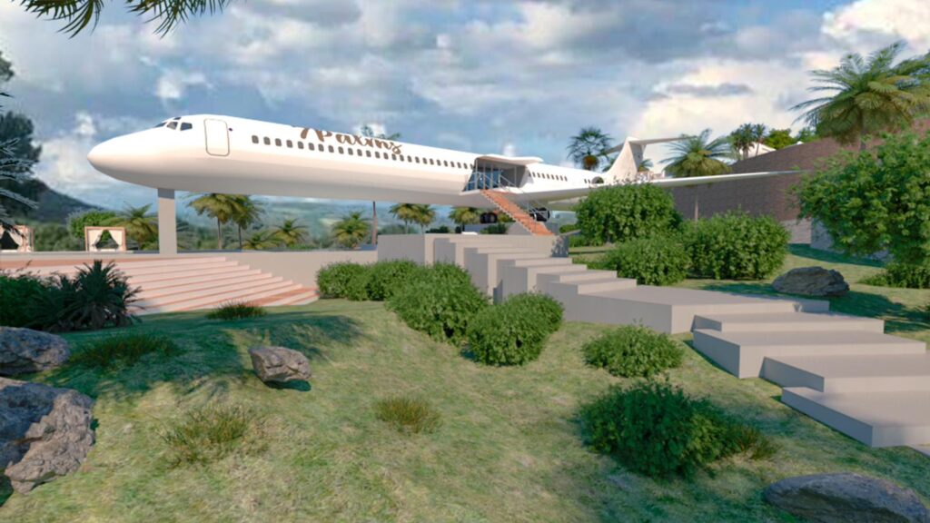 Grupo 7Palms presentó VOLAVILLE, su proyecto hotelero de aviones con un concepto inédito en el mundo