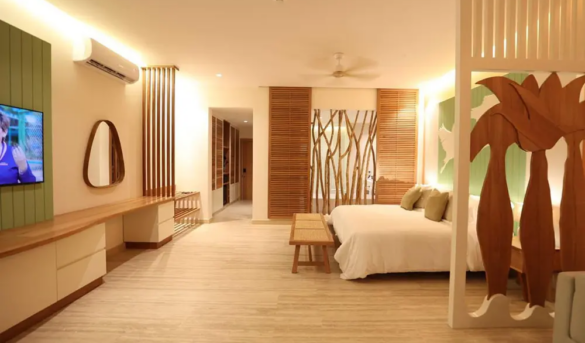 Habitación modelo evidencia avance de turismo Pedernales