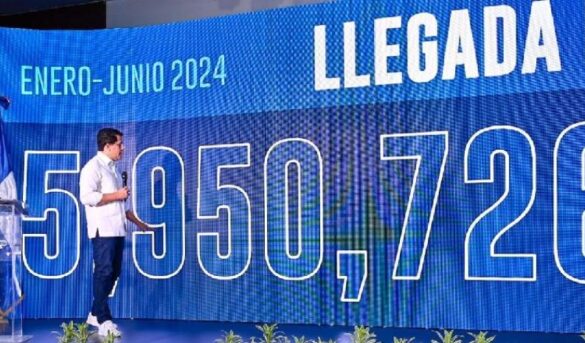 Llegada de turistas es de casi seis millones de visitantes en el semestre