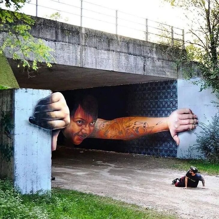 Un Artista Transforma Las Calles Con Sus Obras Callejeras En 3D.