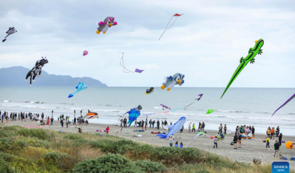 Festival de Cometas de Otaki se lleva a cabo en Nueva Zelanda