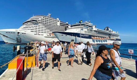 México supera los 5.6 millones de pasajeros en crucero en el primer semestre de 2025
