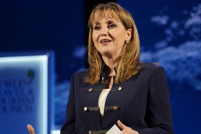Gloria Guevara liderará el WTTC de forma temporal en la ausencia de Simpson