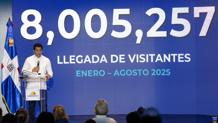 Turismo: RD recibe ocho millones de visitantes en ocho meses