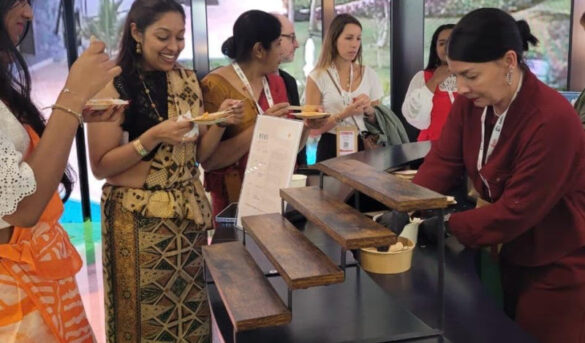 Gastronomía dominicana atrajo a una gran cantidad de visitantes al stand en Top Resa