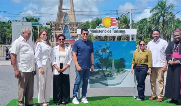 David Collado deja iniciadas obras en el entorno de la Basílica de Higüey